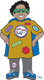 Benny, super hero of his own attitude, a character created by Margaret Ross for the kc3 positive label program, a proven solution to increase cooperation, tolerance, bus safety and decrease bullying